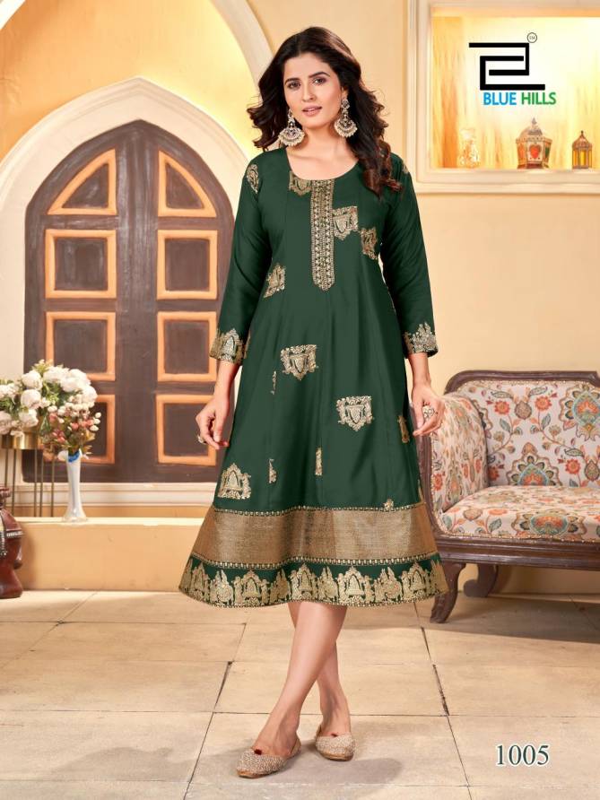 Palki By Blue Hills Special Rayon Anarkali Plus Size Kurti Wholesale Price In Surat
